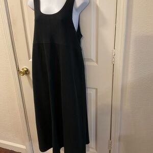 Maternity Black Midi A-Line Wrap Dress